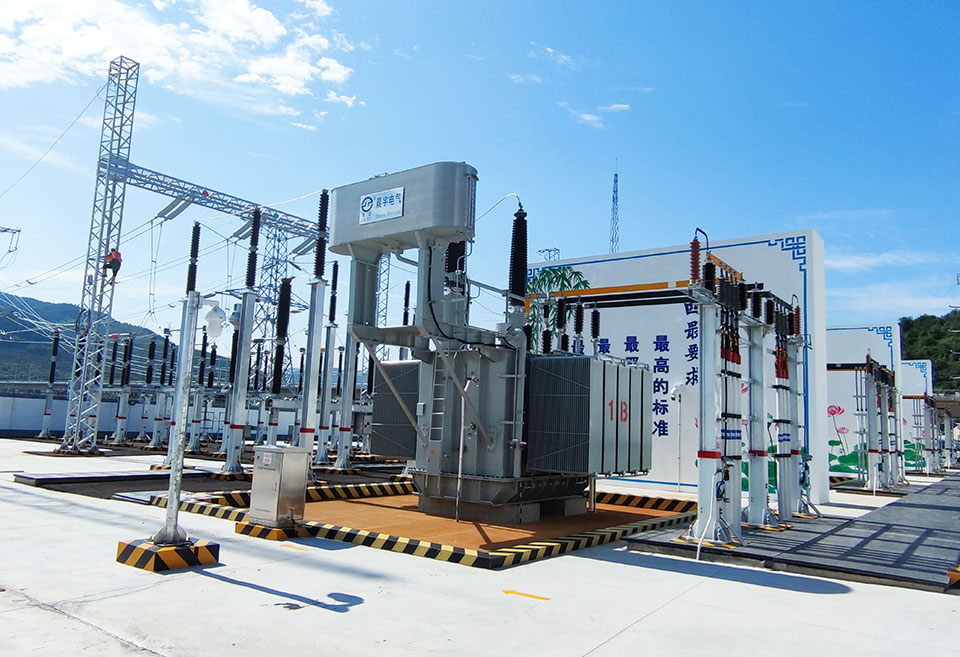 Chenyu Electrical&acute;s traction transformers connected at the Jilai High-Speed Railway site